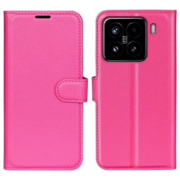 Cover-Discount - Xiaomi 15 Leder Etui Hülle, Pink