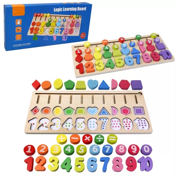 Activity-board - Hölzerne Blöcke Puzzles Kinderspielzeug, Puzzle-Spiel lernen hölzerne pädagogisches Spielzeug für Zahlen, One Size, Multicolor