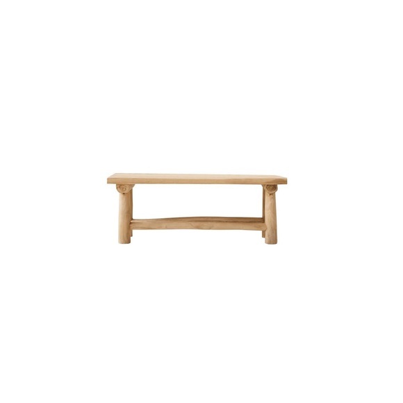 Kinder-dekobank Aus Massivem Teak Kilim Unisex Zimt ONE SIZE