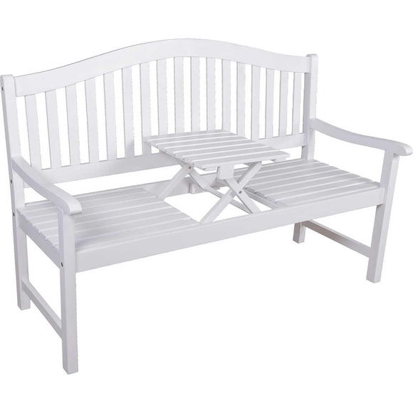 Gartenbank Singapur Eukalyptus Weiss 150 Unisex Weiss ONE SIZE