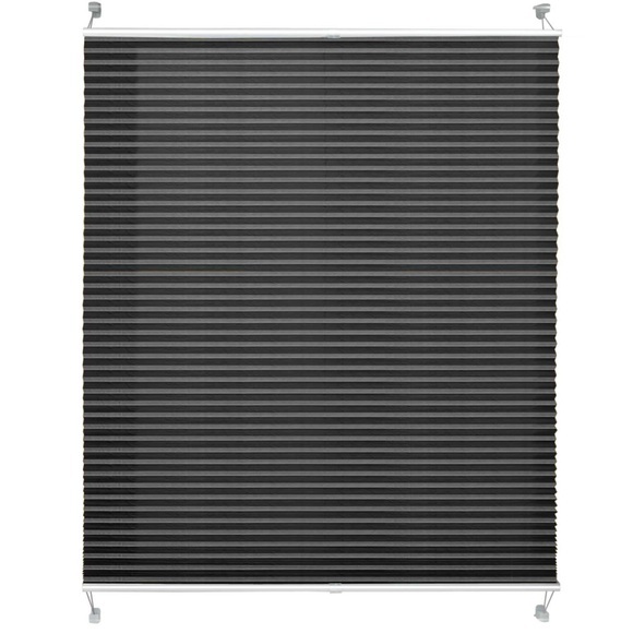 Faltrollo | Magic Large | Länge: 200 Cm | Ohne Bohren | Für Alle Wohnbereiche Unisex Schwarz