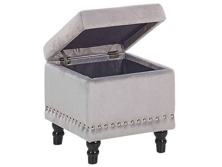 Pouf aus Samtstoff Glamourös LORETTO Pouf aus Samtstoff Glamourös LORETTO