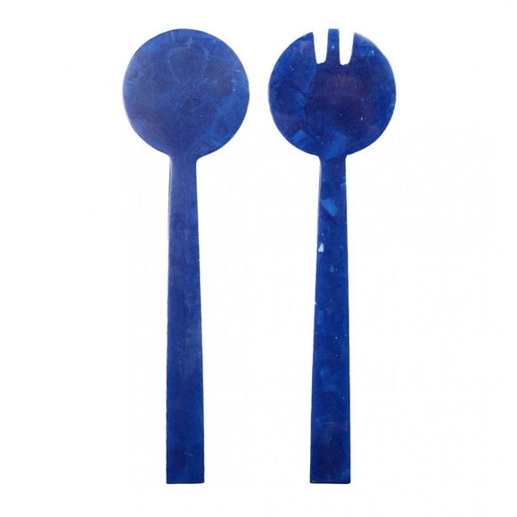 Salatbesteck Aus Dunkelem Kunstharz Unisex ONE SIZE