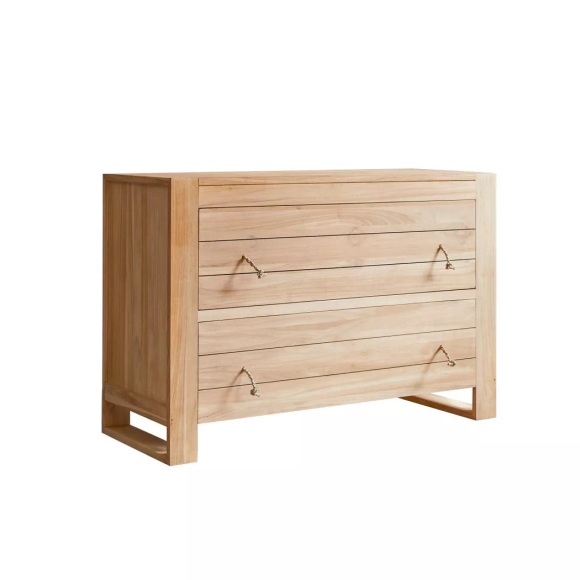 Kinder-kommode Aus Massivem Teak Minimalys Unisex Zimt ONE SIZE