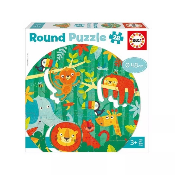 Dschungel - Rund-Puzzle (Puzzle)