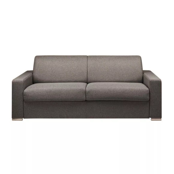 LINEA SOFA - Schlafsofa 4Sitzer Stoff CALITO Liegefläche Matratzen, One Size, Anthrazit