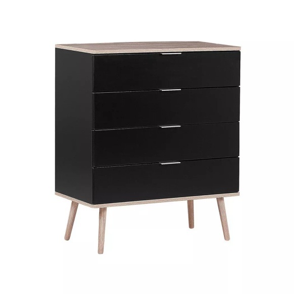 Kommode Schrank Mit Schubladen Aus Faserplatte Skandinavisch Walpi Unisex ONE SIZE