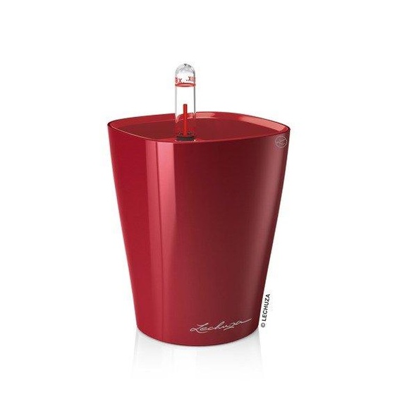 Lechuza - 8er-Set Blumenkästen mit Integriertem Bewässerungssystem Mini-Deltini - Dunkelrot