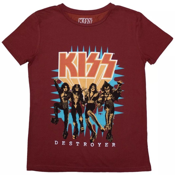 KISS - Destroyer TShirt, für Damen, Rot Bunt, Größe XL
