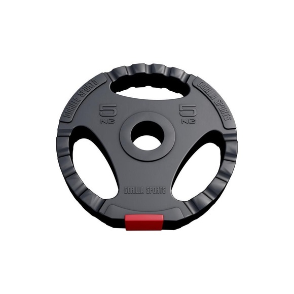 Gripper Kunststoff Hantelscheiben 1,25 - 15 Kg Unisex Schwarz 5 kg