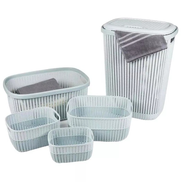 Wäschekorb 5er Set beige