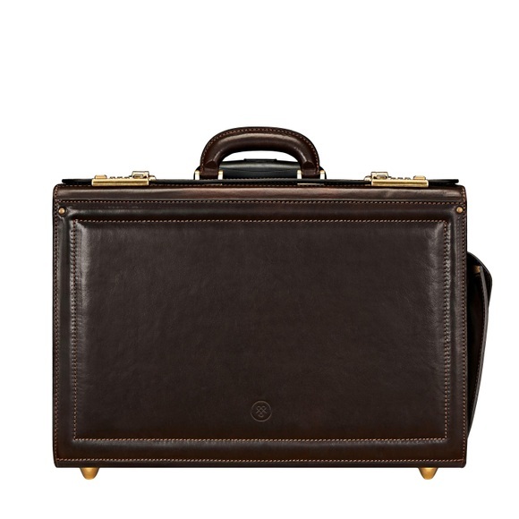 Varesew - Leder Trolley Pilotenkoffer Unisex Braun ONE SIZE