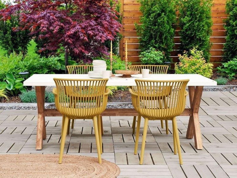 Set mit 4 Stühlen aus Polypropylen Modern PESARO Set mit 4 Stühlen aus Polypropylen Modern PESARO