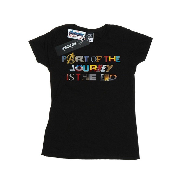 Avengers Endgame Teil Der Reise Baumwolle Tshirt Damen Schwarz M