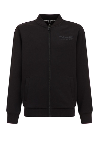 Bedruckte Bomberjacke Für Jungen Unisex Schwarz 98/104