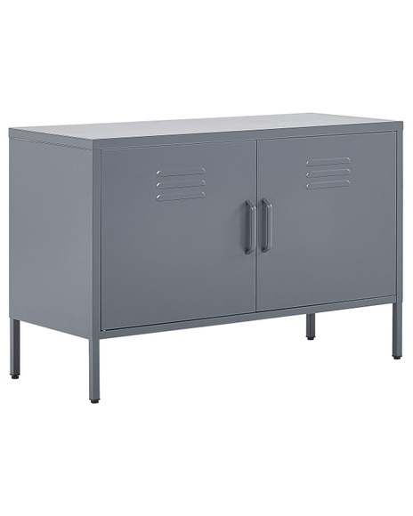 Sideboard mit 2 Türen aus Stahl Industriell URIA Sideboard mit 2 Türen aus Stahl Industriell URIA