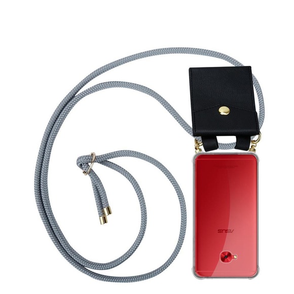 Handy Kette für Asus ZenFone 4 Selfie PRO Silikon mit Gold Ringen