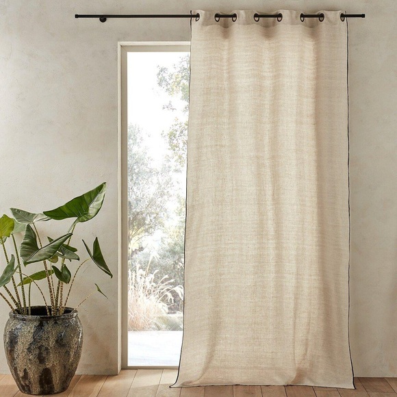 Chambray-vorhang Bombaya Unisex Beige 140x180 cm