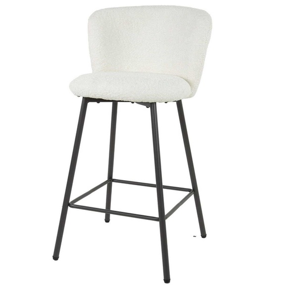 Barstuhl Curve Bouclé weiss Barstuhl Curve Bouclé weiss