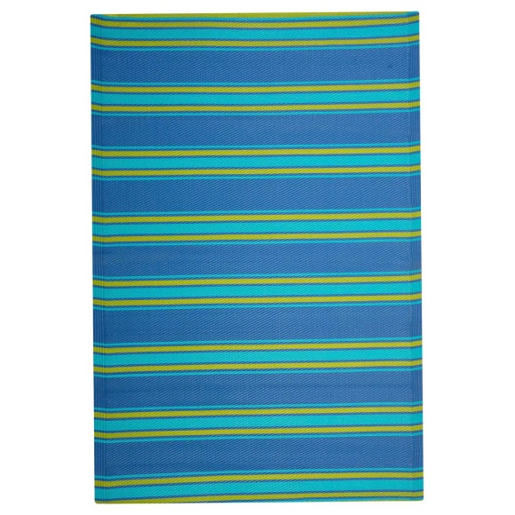 Beliani Outdoor Teppich blau 120 x 180 cm ALWAR