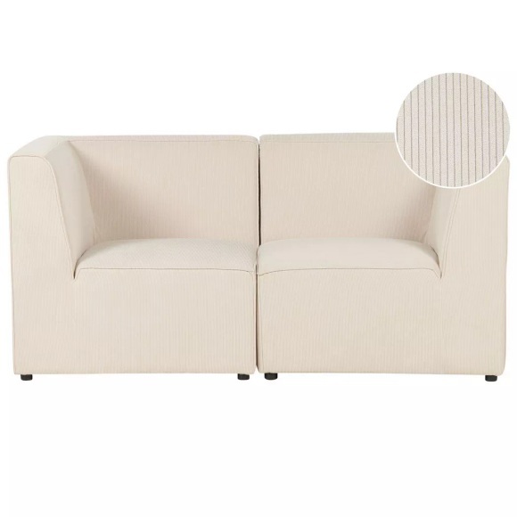 2 Sitzer Sofa aus Cord Modern LEMVIG 2 Sitzer Sofa aus Cord Modern LEMVIG