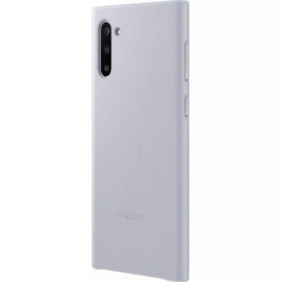 Samsung - Galaxy Note 10 Echtleder Cover Hardcase Hülle (EF-VN970LJEGWW) - Grau