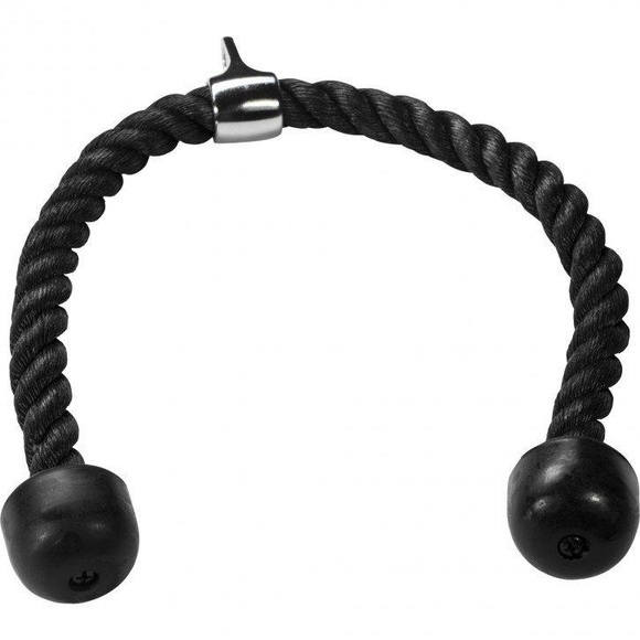 Trizeps Seil Inkl. Drehgelenk Unisex Schwarz 90cm