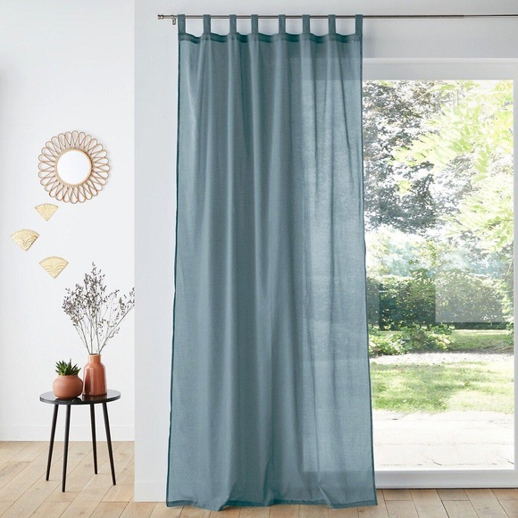 Vorhang Scenario Mit Schlaufen Unisex Blau 135x260 cm