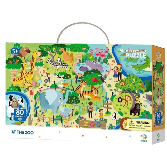 Dodo - Beobachtungspuzzle Im Zoo 80 Teile, 5J+