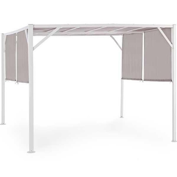 Bizzotto - Pavillon Cipro 3 x 3 m - Taupe und Weiss