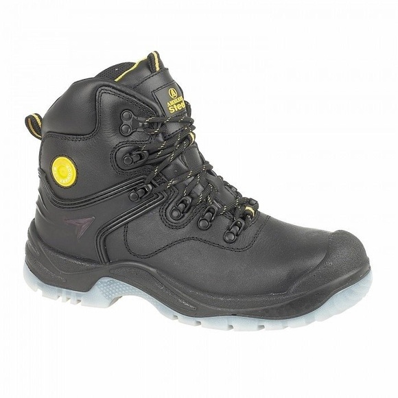 Steel Sicherheitsstiefel Unisex Schwarz 39