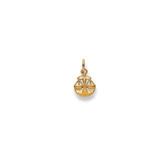 Anhänger Sternzeichen Waage Gelbgold 750, 16x9mm Damen Gelbgold ONE SIZE