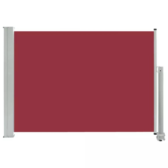 vidaXL Ausziehbare Seitenmarkise 80×300 cm Rot