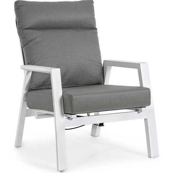 Gartensessel Kledi klappbar weiss