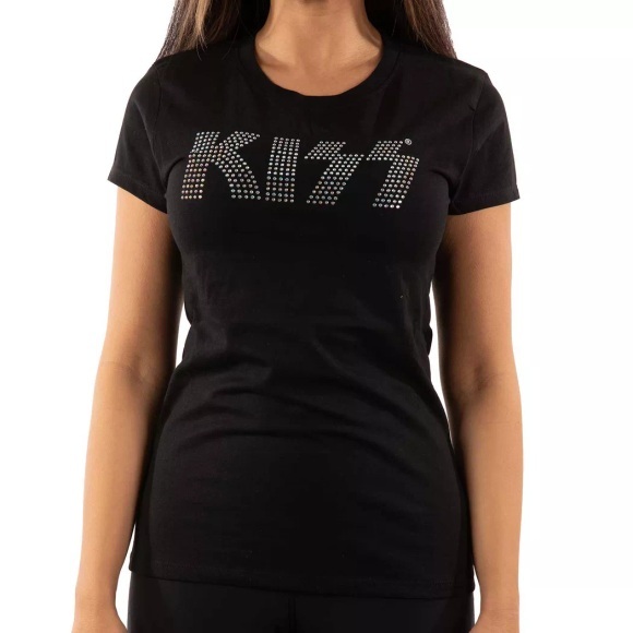 KISS - TShirt Verziert, für Damen, Schwarz, Größe XXL