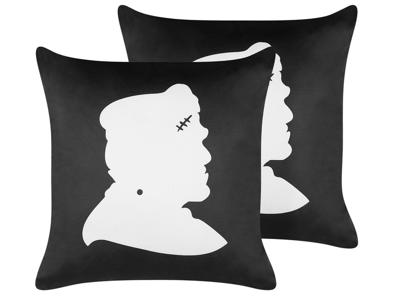 Kissen 2er Set aus Samtstoff Modern FRANKLINIA Kissen 2er Set aus Samtstoff Modern FRANKLINIA