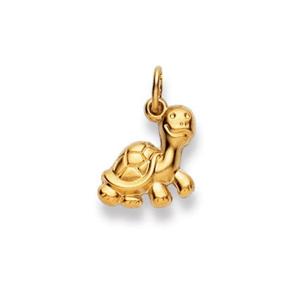 Anhänger Schildkröte Gelbgold 750, 18x12mm Damen Gelbgold ONE SIZE