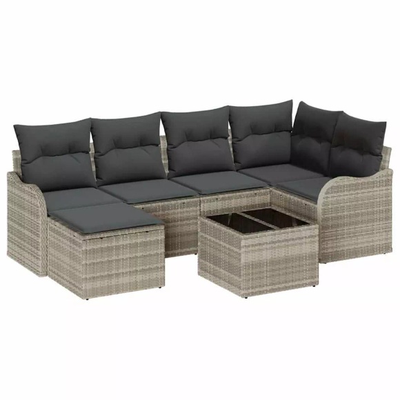 VidaXL - Sofa für draußen poly-rattan, One Size, Grau