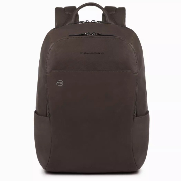 Piquadro Black Square Laptop-Rucksack in Dunkelbraun