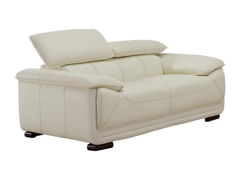 Ledersofa 2Sitzer Elfenbein MACELO Ledersofa 2Sitzer Elfenbein MACELO