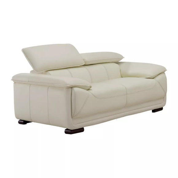 Ledersofa 2Sitzer Elfenbein MACELO Ledersofa 2Sitzer Elfenbein MACELO