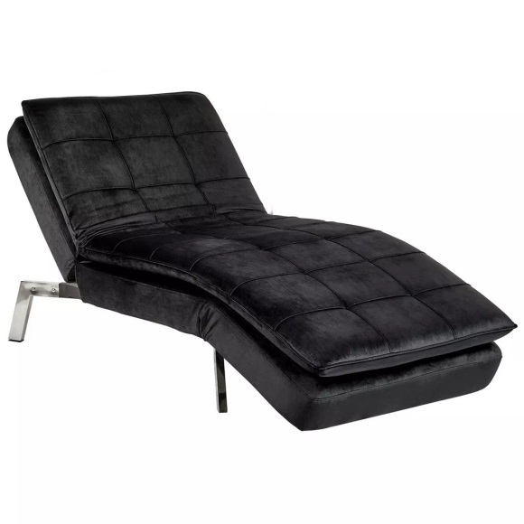 Chaiselongue aus Samtstoff Glamourös LOIRET Chaiselongue aus Samtstoff Glamourös LOIRET