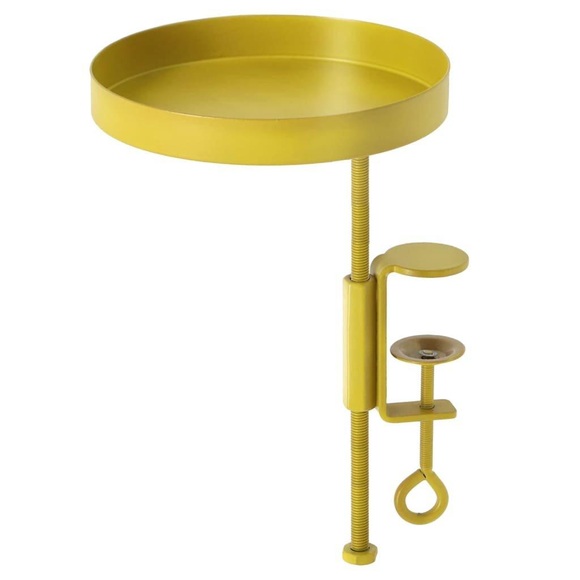 Esschert Design Ablage mit Klemme Stahl, Gold