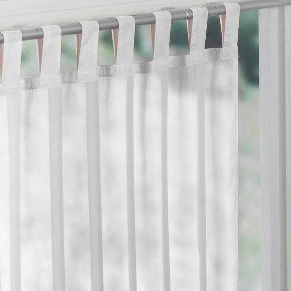 Vorhang Limpo Mit Schlaufen Unisex Weiss 140x350CM