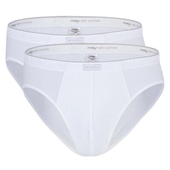 2er Pack Dry Cotton - Slip Unterhose Herren Weiss M