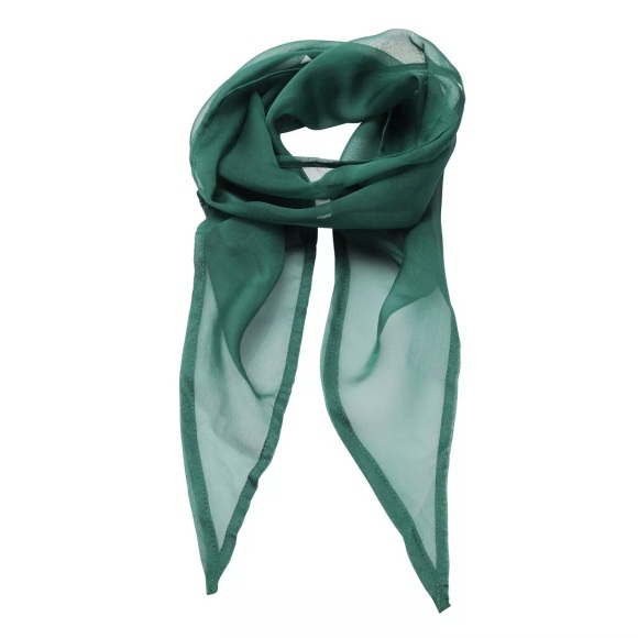 Chiffon Halstuch Damen Dunkelgrün ONE SIZE