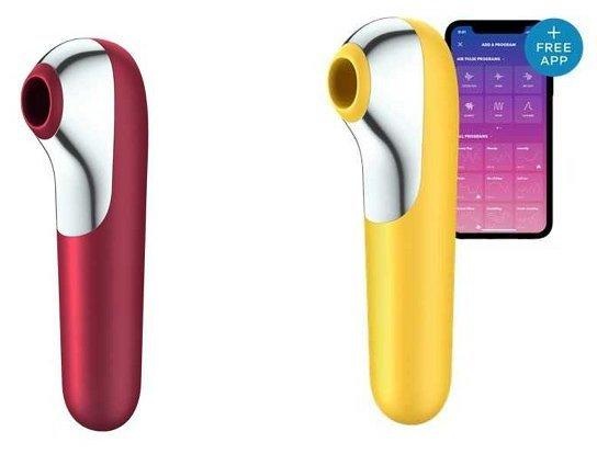 Dual Love Luftpulsvibrator Gelb | Satisfyer