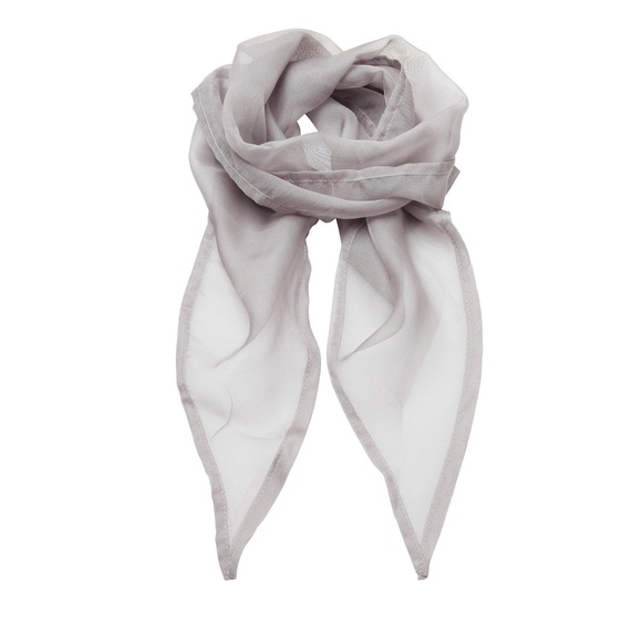 Chiffon Halstuch Damen Silber ONE SIZE