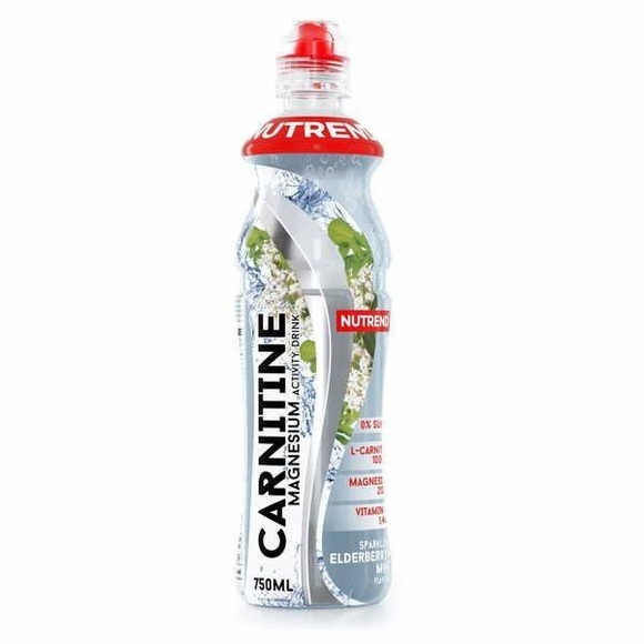 NUTREND CARNITINE MAGNESIUM DRINK, 750ml, Elderberry + Mint