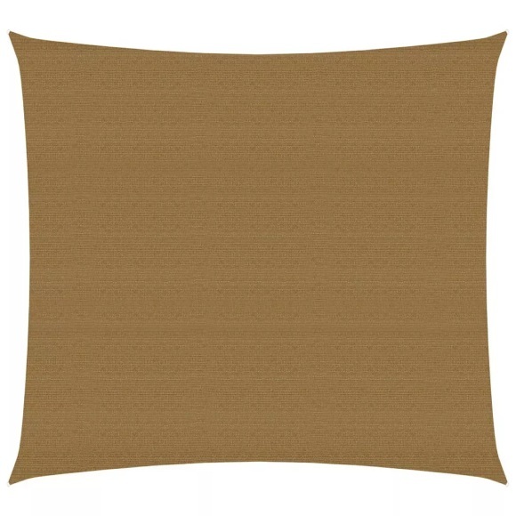 vidaXL Sonnensegel 160 g/m² Taupe 3,6x3,6 m HDPE